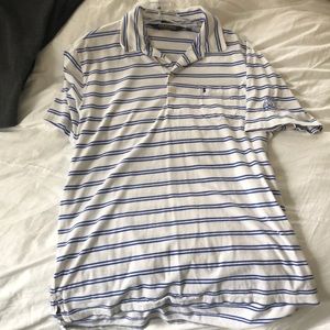 Polo Golf Men’s Polo shirt blue/white - Large